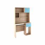 Γραφείο παιδικό με εταζέρα δρυς-σιέλ