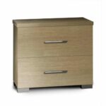 Κομοδίνο με 2 συρτάρια δρυς