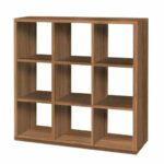 Κυβική βιβλιοθήκη 3x3 110cm καρυδί
