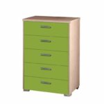 Συρταριέρα παιδική 5 συρτ. 60cm δρυς-λαχανί