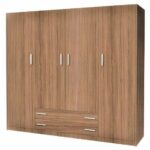 Ντουλάπα τετράφυλλη 200x180x60 καρυδί