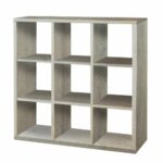 Κυβική βιβλιοθήκη 3x3 110cm σταχτί