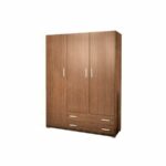 Παιδική ντουλάπα τρίφυλλη 110cm καρυδί