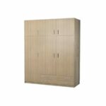 Ντουλάπα τρίφυλλη με πατάρι 150x240x60 δρυς