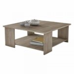 Τραπεζάκι σαλονιού "Quatro" 90x90cm σταχτί