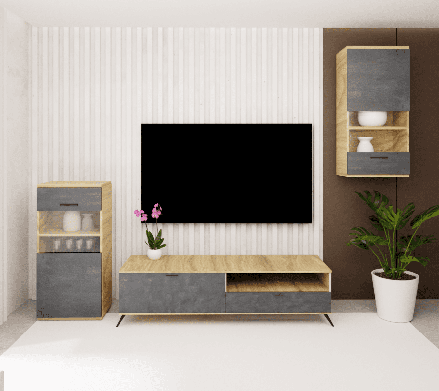 Σύνθεση ECO-1A μελί - μαύρη πέτρα