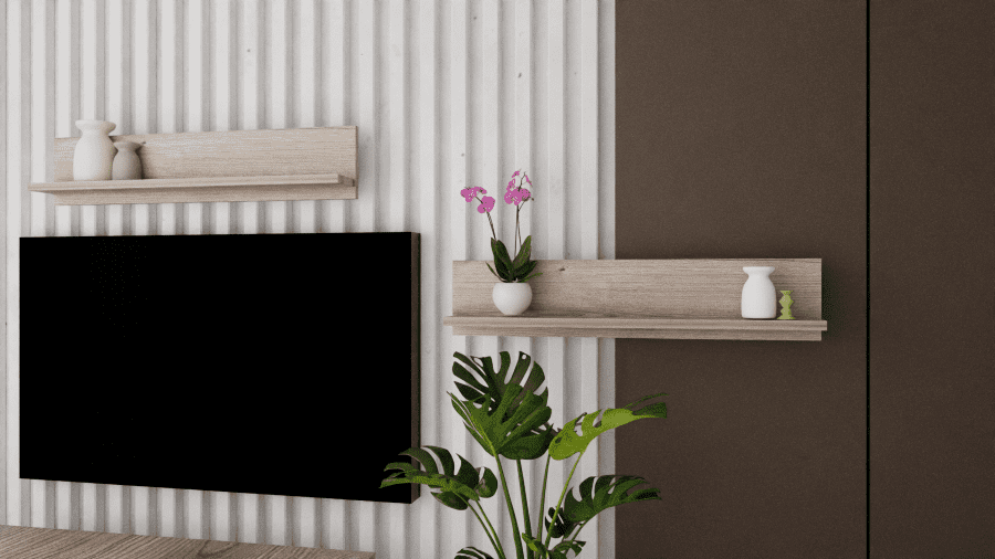 Ράφι Τοίχου ECO 811 σταχτί