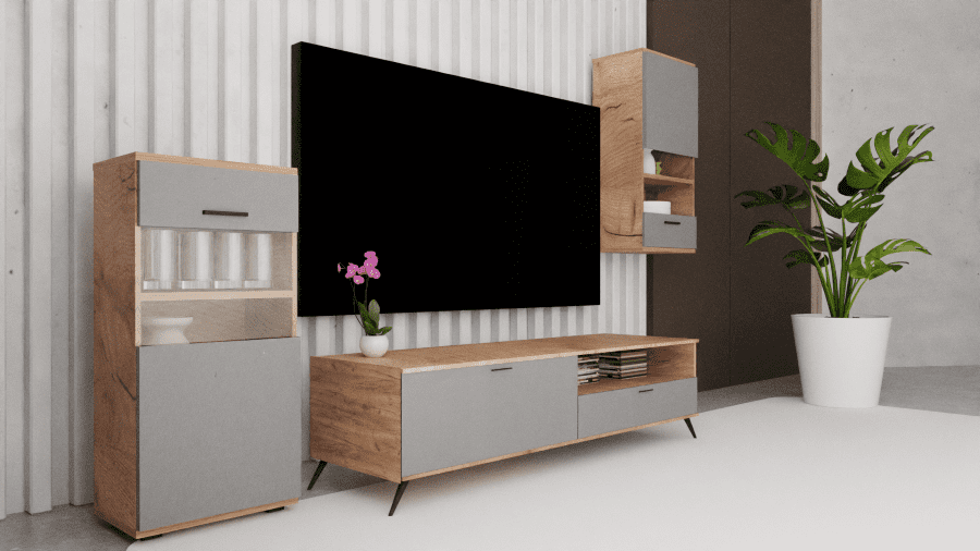 Σύνθεση ECO-1A καρυδί - γκρι