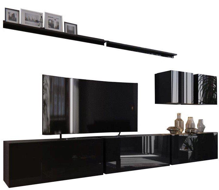 Σύνθεση σαλονιού Davito-Μαύρο