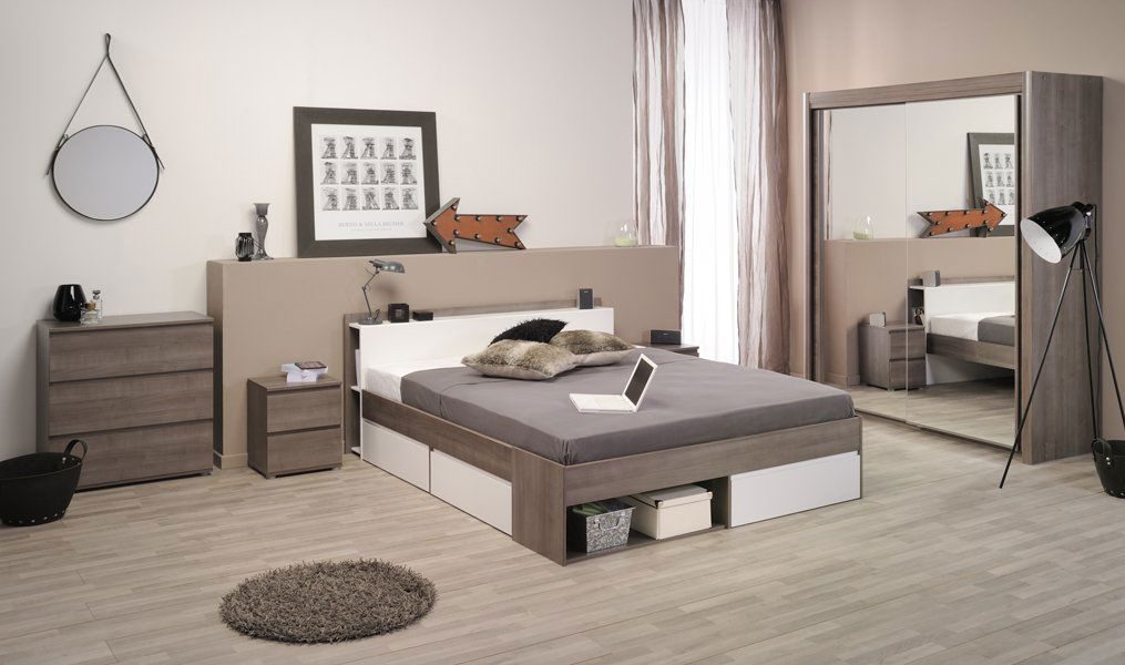 Κρεβάτι Tour-Καρυδί-160 x 200 - Image 6