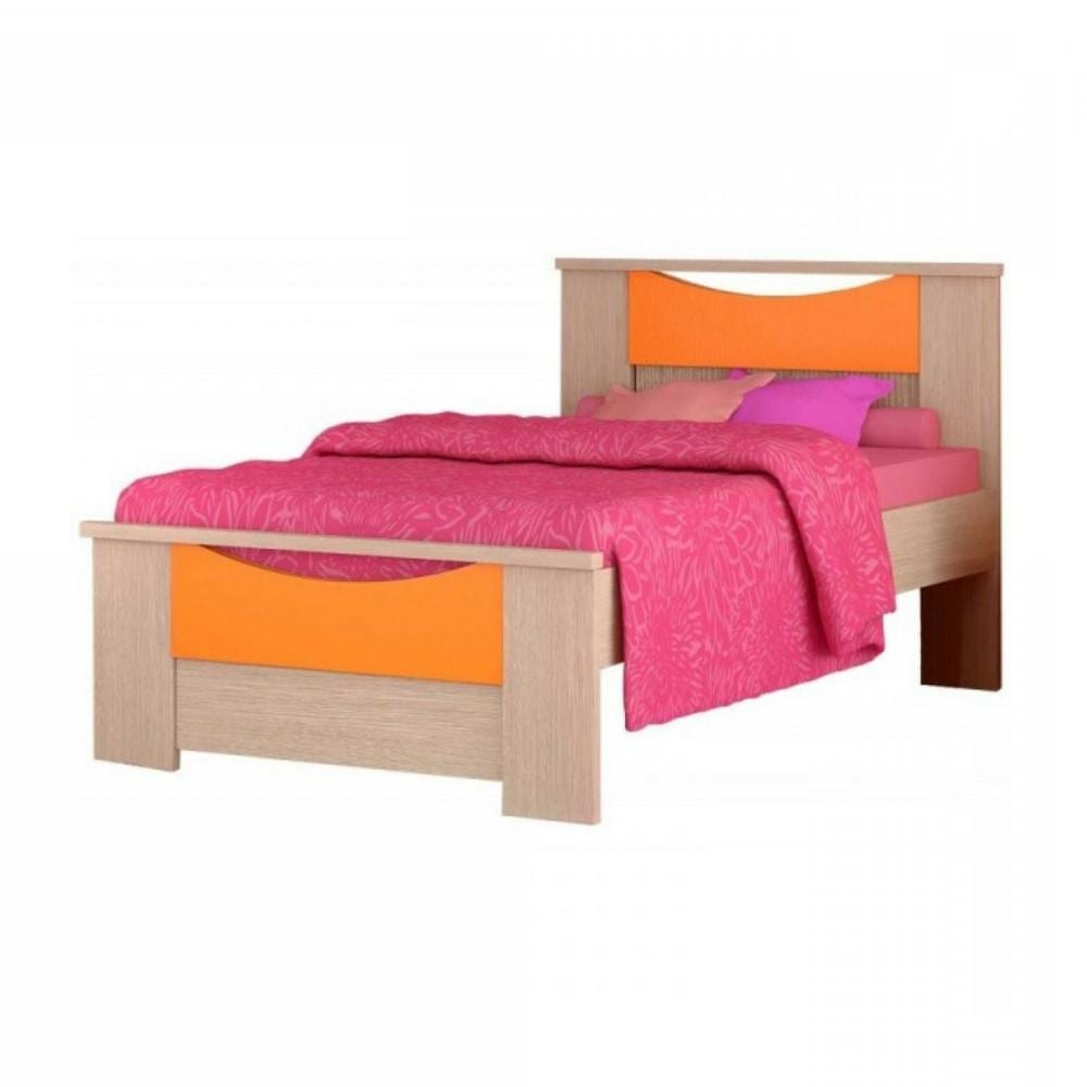 Κρεβάτι παιδικό "Χαμόγελο" πορτοκαλί