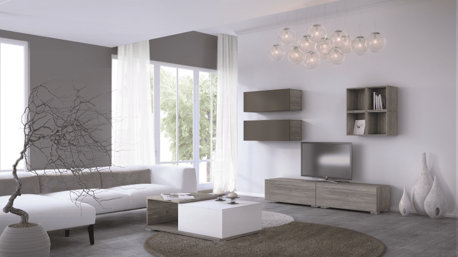 TV SMART 1Α σταχτί - λάκα γκρι