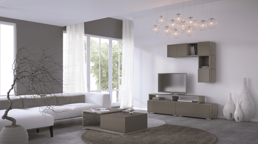 TV SMART 1Β σταχτί - λάκα γκρι