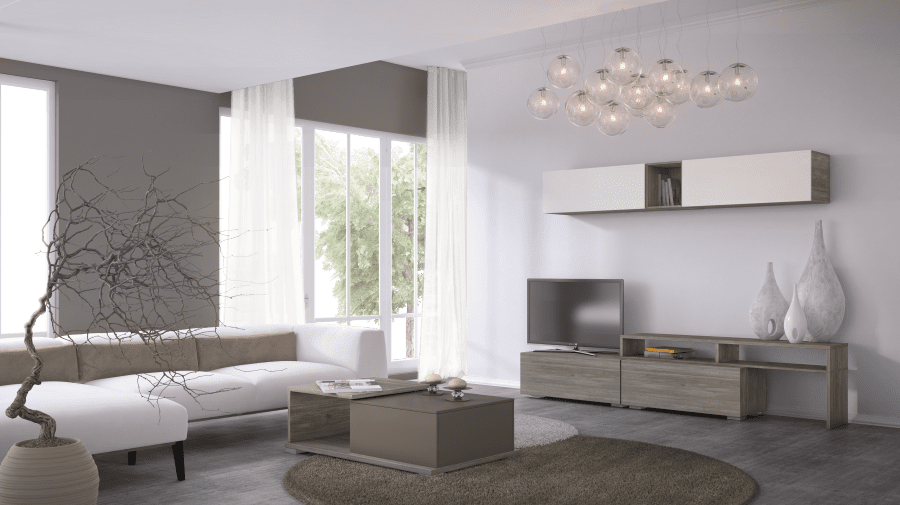 TV SMART 1D σταχτί - λευκό