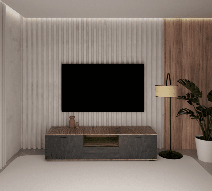 TV ECO-806 150cm σταχτί - μαύρη πέτρα