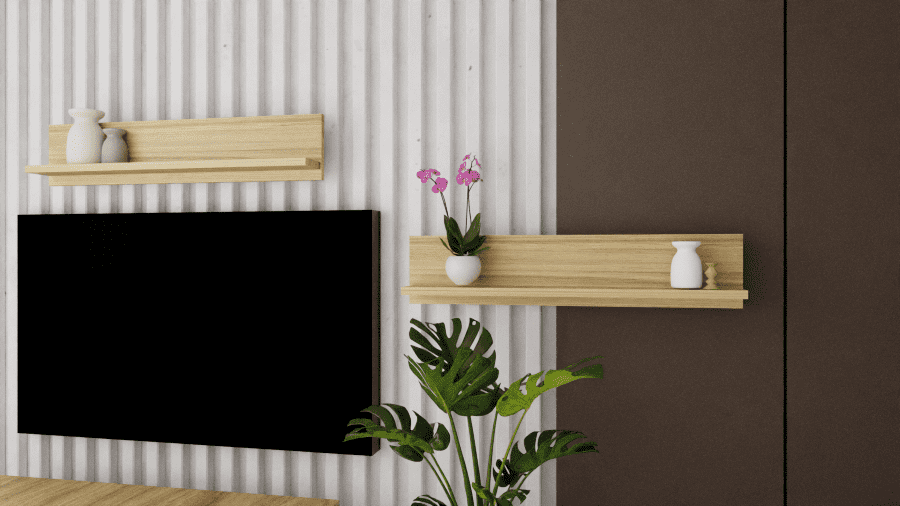 Ράφι Τοίχου ECO 811 μελί