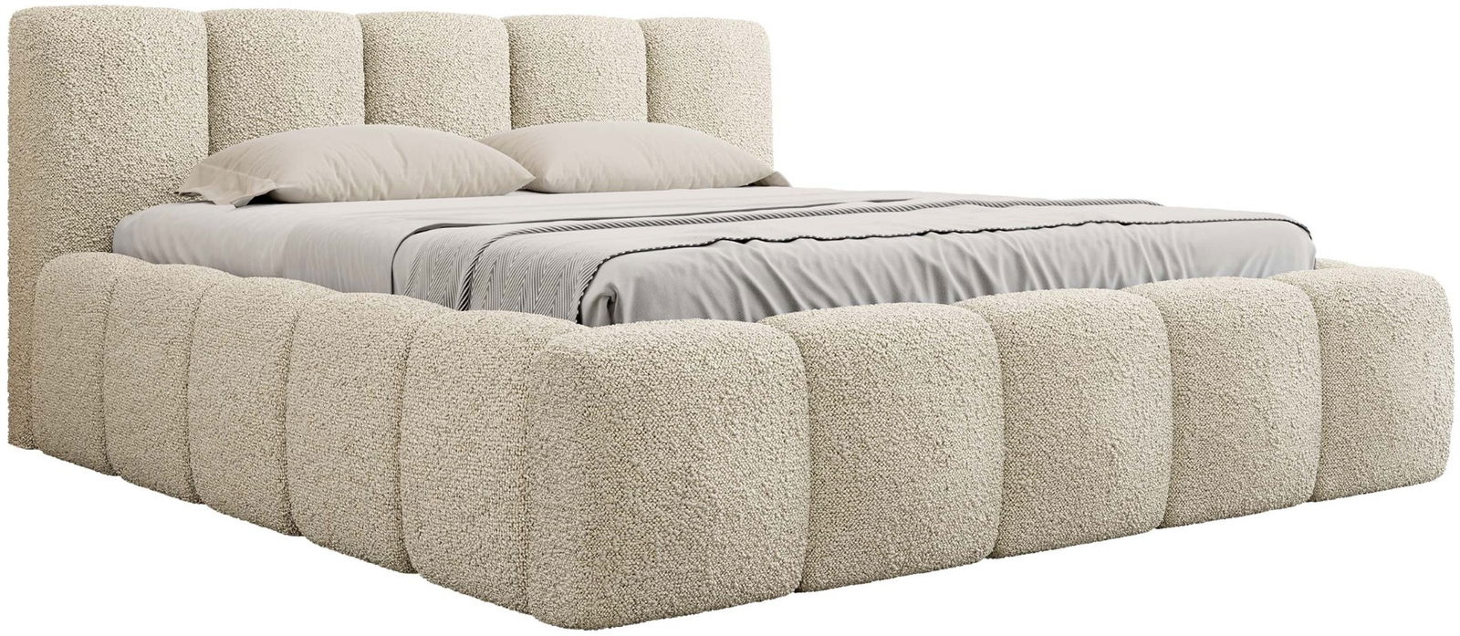 Επενδυμένο κρεβάτι Kevson-Mpez-180 x 200