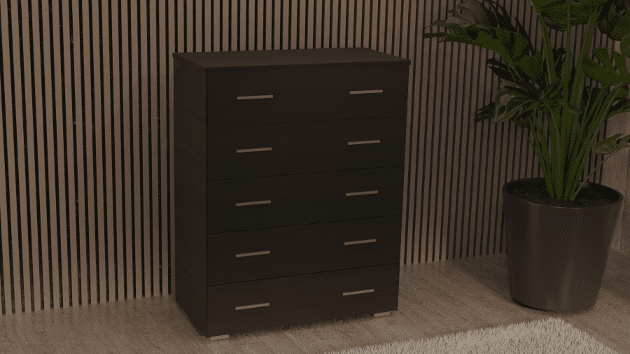 Συρταριέρα 5αρα βαθιά 90cm βεγγε