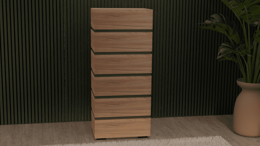 Συρταριέρα ''Venus'' 6αρα 60cm καρυδί