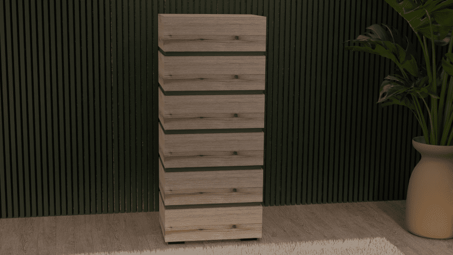 Συρταριέρα ''Venus'' 6αρα 60cm σταχτί