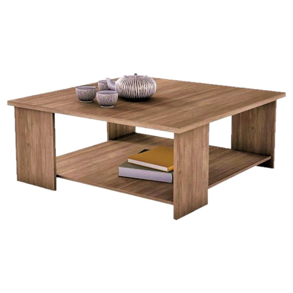 Τραπεζάκι σαλονιού "Quatro" 90x90cm καρυδί