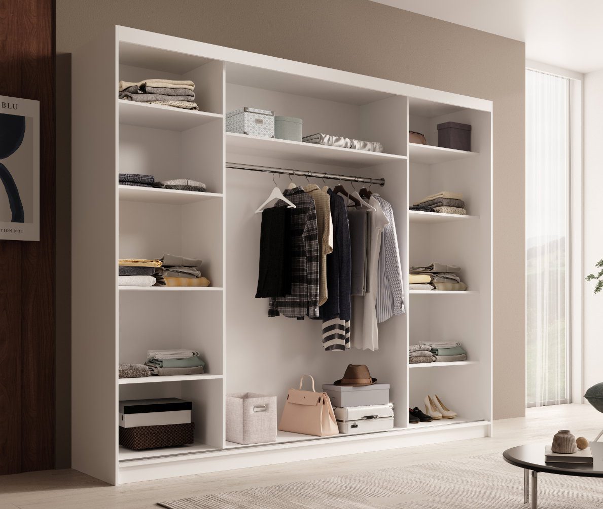 Ντουλάπα Galadriel 250 συρόμενη-Leuko - Image 4