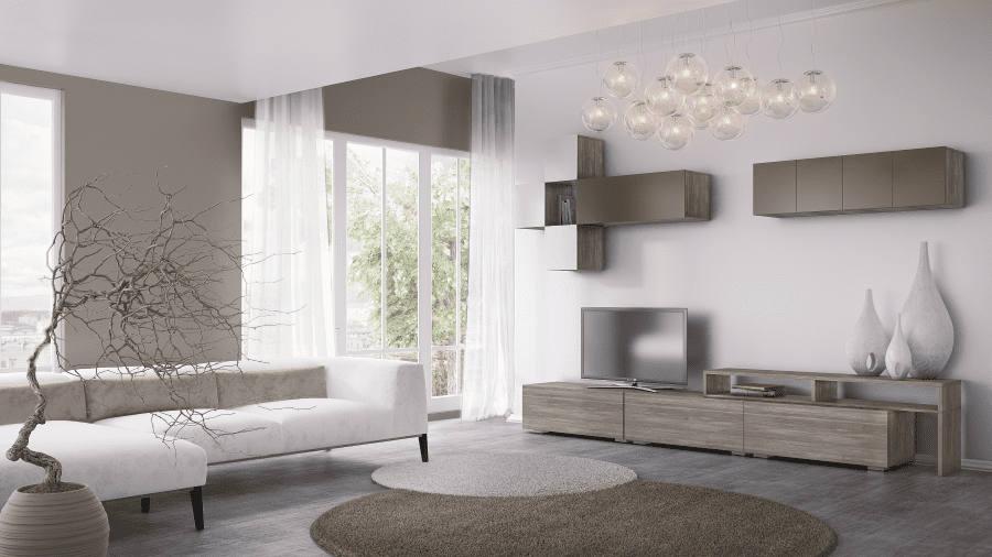 TV SMART 1 σταχτί - λάκα γκρι